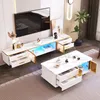 okwish TV-Schrank Fernsehschrank mit goldenen Griffen, Produktbild-Vorschau 4
