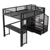 Hoogslaper 140 x 200 cm met bureau, 3 lades, open Productafbeelding-voorbeeld 16
