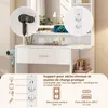 Table de maquillage Puluomis avec éclairage LED réglable, Voir les images du produit 7