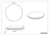 Lámpara de techo LED, estructura de techo PUTZ, diseño Vista previa de la imagen del producto 3