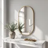 INONEFT Miroir mural ovale, 75 x 50 cm, miroir de Voir les images du produit 3