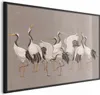 Posterpapier Poster - Crane Dance - light bird silhouettes Produktbild-Vorschau 1