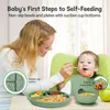 Ensemble de couverts pour bébé en silicone, antidérapant et Voir les images du produit 2