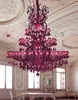 Casa Padrino Lampadario barocco in cristallo viola Ø 290 x Anteprima dell’immagine prodotto 2