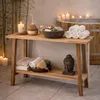 Teak Konsolentisch NIRONA-Plus 100cm recyceltes Massivholz Produktbild-Vorschau 2