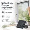Fliegengitter Fenster 130 x 150 cm Anthrazit mit Klettband Produktbild-Vorschau 2