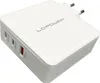 LC-Power Charger GaN 2x USB-C/USB-A 100W LC-GAN-100 Weiß Produktbild-Vorschau 3