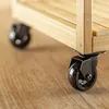 4er Set Schwarze Möbelrolle Polyurethan Lenkrolle modernes Produktbild-Vorschau 2