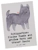 Mr. & Mrs. Panda Postkarte Schipperkes Herz - Grau Pastell Produktbild-Vorschau 1