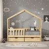 ML-Design łóżko dziecięce domek łóżko 70x140 cm naturalne z Podgląd zdjęcia produktu 8