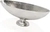 Ovale Dekoschale OFFICE silber mit Standfuß aus Aluminium Produktbild-Vorschau 4