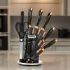 set di coltelli da chef da 9 pezzi Portacoltelli girevole Anteprima dell’immagine prodotto 4
