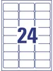 Avery J4773-10, Biały, Poliester, 63,5 mm, 33,9 mm, 24 szt. Podgląd zdjęcia produktu 9