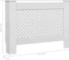 vidaXL Osłona grzejnika biała 112×19×81,5 cm MDF Podgląd zdjęcia produktu 9
