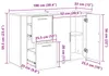 vidaXL Dressoir, gerecycled hout, 100 x 33 x 59,5 cm, Productafbeelding-voorbeeld 8