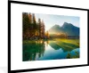 MuchoWow® Gerahmtes Poster See - Wald - Berge - Natur - Produktbild-Vorschau 1