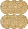 HMF 37230-S6 Tischset rund geflochten aus Wasserhyazinthe, Produktbild-Vorschau 1
