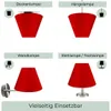 Wogati® Premium Lampenschirm E14/E27 Baumwolle  | Rot / Produktbild-Vorschau 3