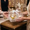 Zestaw 2 pudełek na torty Relaxdays, z pokrywką, wstążką i Podgląd zdjęcia produktu 3