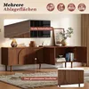 Merax TV Lowboard TV-Schrank mit 4 Türen und 2 Staufächer,  Produktbild-Vorschau 10