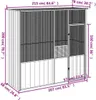 vidaXL Woliera szara 215x78x200 cm Stal ocynkowana Podgląd zdjęcia produktu 13