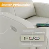 CHITA Elektrischer Relaxsessel, Echtleder, 270° drehbar, Produktbild-Vorschau 8