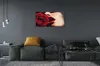Glasbilder 140x70 Wandkunst Rose Frau Mund Produktbild-Vorschau 4