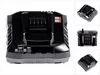 A black and gray battery charger is shown from multiple angles against a white background. Anteprima dell’immagine prodotto