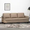 vidaXL 3-Sitzer-Sofa Cappuccino-Braun 180 cm Kunstleder Produktbild-Vorschau 2