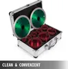 A set of diamond drill bits and saw blades in a silver carrying case. Produktbild-Vorschau