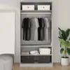vidaXL Szafa szara Sonoma 100x50x200 cm Materiał Podgląd zdjęcia produktu 11