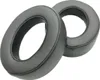 Two black ear pads for headphones are shown against a white background. Produktbild-Vorschau