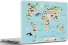 MuchoWow® Laptop Aufkleber Sticker Cover Weltkarte - Kinder Produktbild-Vorschau 6