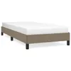 vidaXL Bettgestell Taupe 100x200 cm Stoff -  Betten & Produktbild-Vorschau 3