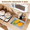 Hölzerne Kinderküche mit Licht und Sound, Kinderspielküche Produktbild-Vorschau 3