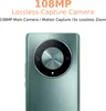Close-up of a smartphone's rear camera module with marketing text overlay. Podgląd zdjęcia produktu
