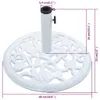 vidaXL Sonnenschirmständer Weiß 12 kg 48 cm Gusseisen Produktbild-Vorschau 7