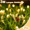 Close-up of string lights in grass with text overlay. Anteprima dell’immagine prodotto