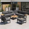 Merax L-Form Gartenmöbel Set 7 Personen, Wetterfeste Produktbild-Vorschau 1