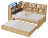 Detská posteľ Merax 90 x 200 cm s vysúvacou posteľou 90 x Náhľad obrázku produktu 6