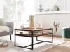 FineBuy Couchtisch 100x60x45 cm Holz Massiv Wohnzimmertisch Produktbild-Vorschau 2