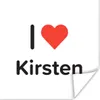 MuchoWow® Poster Ich liebe - Kirsten - Mädchen 100x100 cm - Produktbild-Vorschau 1