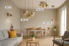 LUXOLAR - LED Deckenleuchte 3-flammig Beige/Gold E27 60W - Produktbild-Vorschau 9