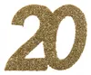 Glitterzahl 20 in Gold für 20sten Geburtstag / Produktbild-Vorschau 3