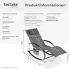tectake® Gartenliege Taya, ergonomisch, Schwingfunktion Produktbild-Vorschau 7