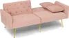 MODFU Moderner Sammet-Zweiersofa, 3-stufige verstellbare Produktbild-Vorschau 8