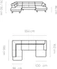 DomoHome ECKSOFA RAVEN XL - Narożnik z funkcją spania z Podgląd zdjęcia produktu 3