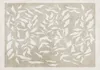 Vlies Fototapete - White leaves - abstract plant motif on Produktbild-Vorschau 5