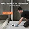 A man is installing a shower base in a bathroom. Voir les images du produit