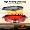 Elektrischer Hotpot mit Grill - 2-in-1 - Yin-Yang geteilter Produktbild-Vorschau 3